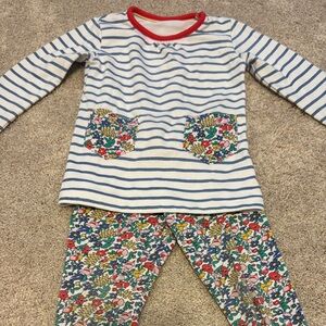Floral Striped Kids Pajamas